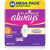 Always Platinum Normal Size 1 vložki s krilci 48 kos