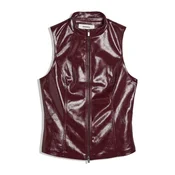 Bershka Top temno rdeča