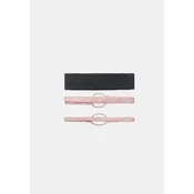 Stradivarius Sportski Set Od 3 Elasticne Trake Za Kosu Pastel Pink Os