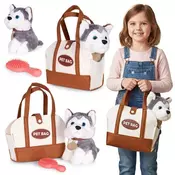 Eco Toys Plišana igracka za decu štene Husky