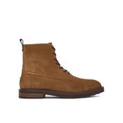 Tommy Hilfiger Gležnjarji Cleated Hilfiger Sde Moc Boot FM0FM05964 Temno rjava