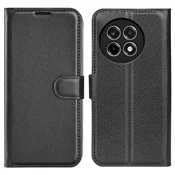 Etui Litchi za OnePlus 13R - črn