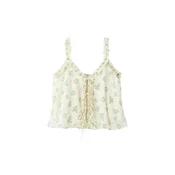 MANGO Top  svetlo modra / zelena / off-bela