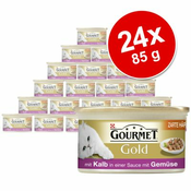 PURINA hrana GOURMET GOLD ZARTE HÄPPCHEN 24 X 85 G - PIŠČANEC & JETRA