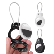 Zaščitni etui obesek za AirTag (2kosa), črna in bela