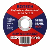 Botech Rezna ploca, Inox, 115x1x22mm
