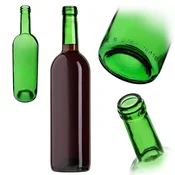 KADAX Steklenica za vino Bordeaux, 750 ml, zelena, primerna za vino in likerje