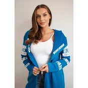 Cloak with subtitles purple-blue