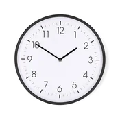 Nedis CLWA1226BK - Zidni sat, precnik 30,8 cm, 1x AA, crna