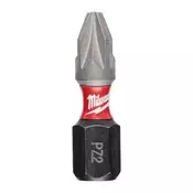 MILWAUKEE Shockwave vijačni nastavki PZ2 x 25 mm - 2 kos