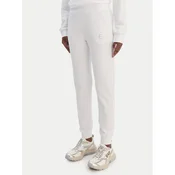 EA7 Emporio Armani Spodnji del trenirke 7W000538 AF15831 U0002 Bela Regular Fit