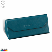 Princ Leather Sklopiva futrola za naocare, Petrolej
