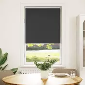 Rolo zavjesa Blackout Black 80x130 cm Širina tkanine 75,7 cm