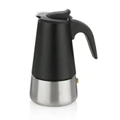 Kela Kanna za espresso Ferrara iz nerjavečega jekla, črna, 17,0 cm × 9,0 cm, 200,0 ml