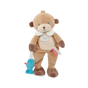 Doudou Darilni set - plišasta igrača medvedek in riba 27 cm