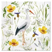 Serviete za decoupage Stork in Grassland - 1 kom