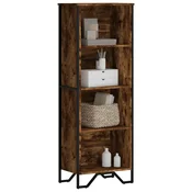 shumee vidaXL Polica dimljen hrast 50x31x137,5 cm Material na osnovi lesa