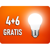 V-TAC E27 LED žarnica 3,7W, 320lm, G45, 4+6 gratis! Farba svetla: Hladna bela