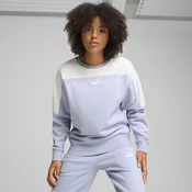 Womens Puma Around The Block Crew, Blue, Size L, Clothing