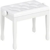 Homestar Klaviaturni stol nastavljiva višina 64x35x45-55 cm bela