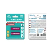 Esperanza Baterije Esperanza AAA 1000mAh 2 kosa rdeče barve