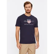 Gant Majica Reg Archive Shield Ss 2003199 Mornarsko modra Regular Fit