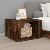 Vidaxl vidaXL Nočna omarica dimljen hrast 57x55x36 cm
