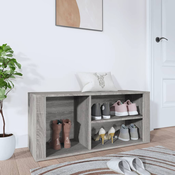 vidaXL Omarica za čevlje siva sonoma 100x35x45 cm inženirski les