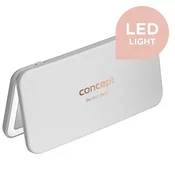 Concept Kozmetično žepno ogledalo z osvetlitvijo LED belo KZ2010