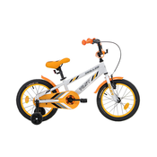 Skiller bijelo-narančasti 16 dječji bicikl