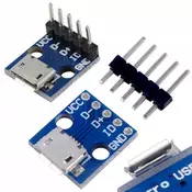 OEM Micro USB 5-Pinski Priključek – Vgrajen na PCB, Kompakten, Za Polnilce in DIY Projekte