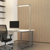 Arcchio LED talna svetilka Timon, 54 W, srebrna, višina 195 cm - Študija/pisarna - Sodobni - srebrna, bela - Aluminij