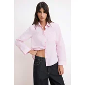 Trendyol Bluza svetlo roza / bela