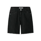 NAME IT Kavbojke črn denim