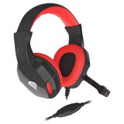Genesis Argon 110, Gaming Headset with Volume Control, 3.5mm Stereo, Black/Red ( NSG-1437 )