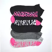 5 pari stopalic, zebra leopard 5458 - 35-38