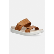 Usnjeni natikači Ecco Soft Sandal W
