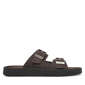 Natikači Calvin Klein Ergon Double Bar Sandal Su HM0HM02094 Rjava