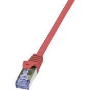 LogiLink RJ45 omrežni kabel CAT 6A S /FTP [1x RJ45 konektor - 1x RJ45 konektor] 7,50 m rdeča LogiL