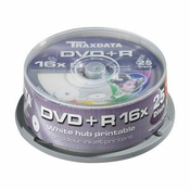 TRAXDATA DVD+R MEDIJ 16X CAKE 25 PRINTABLE BIJELI
