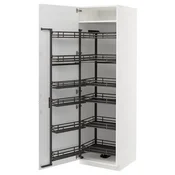 METOD Visoki element s izvlacnim fiokama, bela/Voxtorp matirano bela, 60x60x200 cm