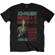 John Lennon Live In New York City Black M Majica