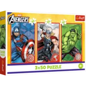 Sestavljanka - 3x50 - Tvoj junak / Disney Marvel Maščevalci Trefl 34891