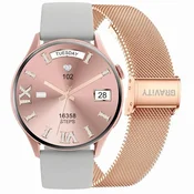 shumee Ženska pametna ura gravity GT11-8 - amoled, dodaten pašček (sg044h)