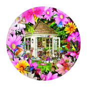 Sunsout - Puzzle Vrtna lopa v cvetju - 500 kosov