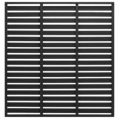 VIDAXL WPC panel za ogradu (180x180cm), crni
