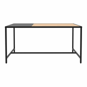 Črna/naravna mizica 60x100 cm Altino – Unique Furniture