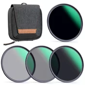 K&F 77MM Nano-X Series,Green Coated, ND4+ND8+ND64+ND1000 Filter Kit