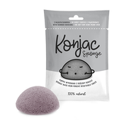 Konjac - spužvica za cišcenje lica, crna, 1 komad