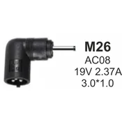 Gembird NPC-AC08 M26 Konektor za punjac, 65W-19V-2.37A, 3.0x1.1mm